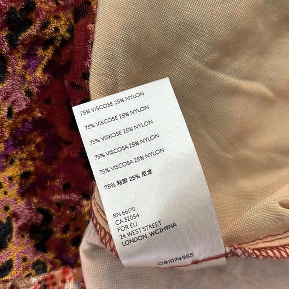 FREE PEOPLE HIGH ATLAS VELVET PANEL SKIRT - Picture 14 of 14